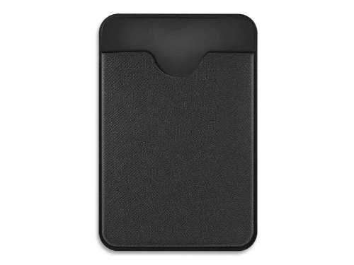 Чехол-картхолдер Favor на клеевой основе на телефон для пластиковых карт и и карт доступа, черный