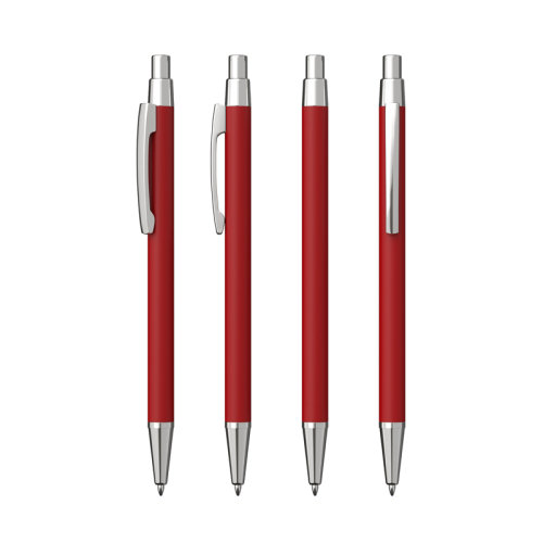 Ручка шариковая "Ray", покрытие soft touch, красный