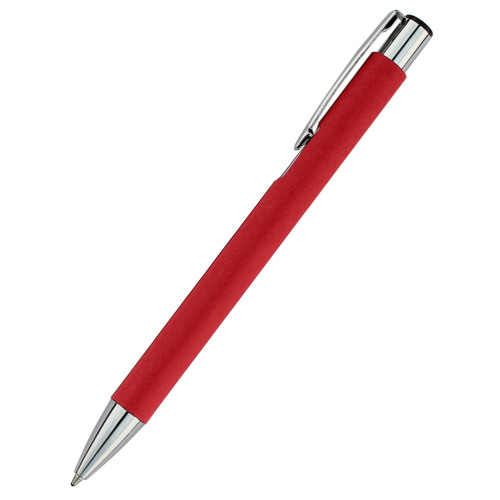 Ручка &quot;Ньюлина&quot; с корпусом из бумаги, красный