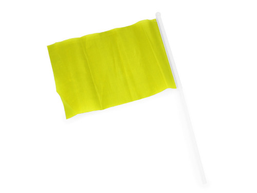 Флаг CELEB с небольшим флагштоком, желтый