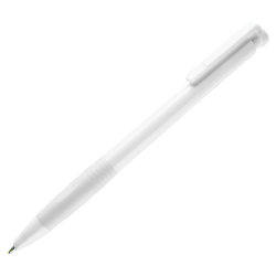 N13, ручка шариковая с грипом, пластик, белый (белый)