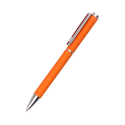 Ручка металлическая Titan софт-тач, оранжевая-S