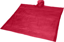 Одноразовый дождевик Mayan с чехлом для хранения из материалов, переработанных по стандарту GRS - Красный