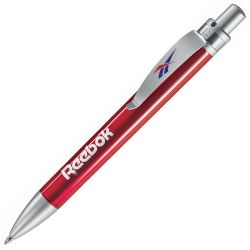Ручка шариковая FUTURA, пластик/металл (красный, серебристый)