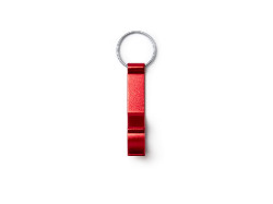 Алюминиевый брелок BIOKO с открывалкой, красный