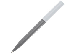 Шариковая ручка Unix из переработанной пластмассы, синие чернила - Серый