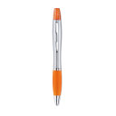 Ручка шариковая 2 в 1 (оранжевый)