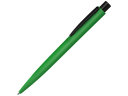 Ручка шариковая металлическая LUMOS M soft-touch, зеленый/черный
