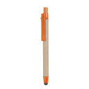 Ручка шариковая из картона (оранжевый)