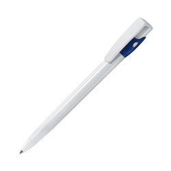 Ручка шариковая KIKI (белый, ярко-синий)