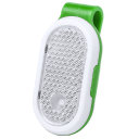 Светоотражатель с фонариком на клипсе HESPAR (зеленый)