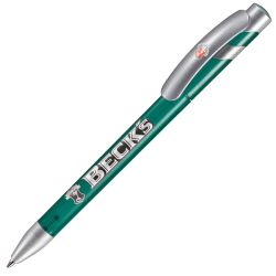 Ручка шариковая MANDI SAT (зеленый, серебристый)